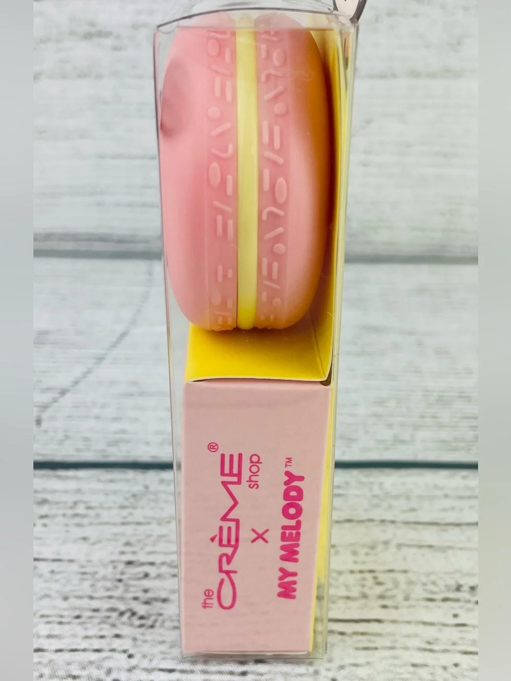 THE CREME SHOP x MY MELODY Strawberry Banana Moisturizing Macaron Lip Balm NEW